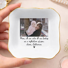 Load image into Gallery viewer, Personalized Lace Jewelry Dish Custom Name Gift for Mom
