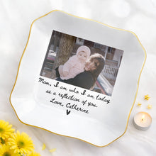 Load image into Gallery viewer, Personalized Lace Jewelry Dish Custom Name Gift for Mom