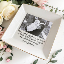 Load image into Gallery viewer, Personalized Photo Jewelry Dish Custom Gift for Mom Ceramic