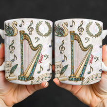 Load image into Gallery viewer, Personalized Musical Notes Coffee Mug Custom Gift for Music Lovers