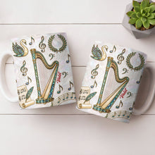 Load image into Gallery viewer, Personalized Musical Notes Coffee Mug Custom Gift for Music Lovers