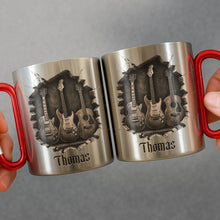 Load image into Gallery viewer, Personalized Carabiner Mug Custom Name Music Lover Gift