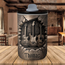 Load image into Gallery viewer, Personalized 10oz Stainless Steel Tumbler Custom Name Music Gift for Him