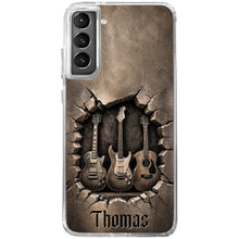 Load image into Gallery viewer, Personalized Clear Phone Case Custom Name Music Lover Gift