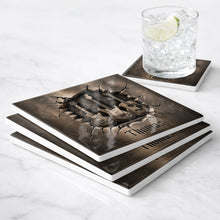 Load image into Gallery viewer, Personalized Music-Themed Ceramic Coaster Custom Gift for Dad