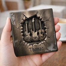 Load image into Gallery viewer, Personalized Music-Themed Ceramic Coaster Custom Gift for Dad