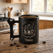 Load image into Gallery viewer, Personalized Wrench Handle Coffee Mug Custom Gift for Dad