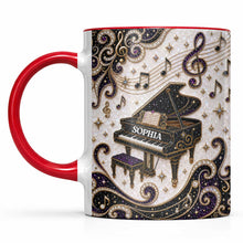 Load image into Gallery viewer, Personalized Ceramic Accent Mug Music Gift for Music Lovers