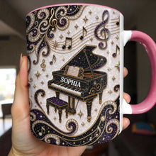 Load image into Gallery viewer, Personalized Ceramic Accent Mug Music Gift for Music Lovers