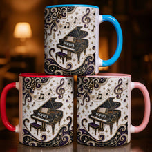 Load image into Gallery viewer, Personalized Ceramic Accent Mug Music Gift for Music Lovers