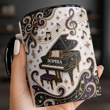 Load image into Gallery viewer, Personalized Ceramic Accent Mug Music Gift for Music Lovers