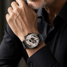 Load image into Gallery viewer, Personalized Black Men's Watch with Custom Music Photo Gift for Him