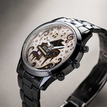 Load image into Gallery viewer, Personalized Black Men's Watch with Custom Music Photo Gift for Him