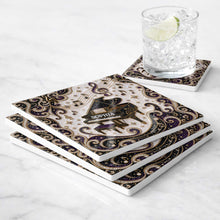 Load image into Gallery viewer, Personalized Ceramic Coaster Custom Music Design Gift for Music Lovers