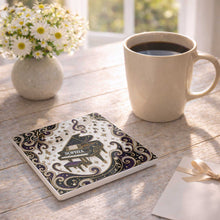 Load image into Gallery viewer, Personalized Ceramic Coaster Custom Music Design Gift for Music Lovers