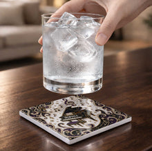 Load image into Gallery viewer, Personalized Ceramic Coaster Custom Music Design Gift for Music Lovers