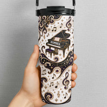 Load image into Gallery viewer, Personalized Music Themed 30oz Tumbler with Handle Gift for Music Lovers