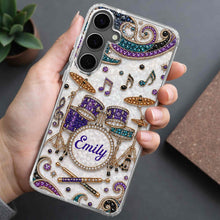 Load image into Gallery viewer, Personalized Clear Phone Case for Music Lovers Custom Name Gift