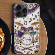 Load image into Gallery viewer, Personalized Clear Phone Case for Music Lovers Custom Name Gift