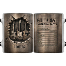 Load image into Gallery viewer, Personalized Music Accent Mug Custom Guitar Design Gift for Him