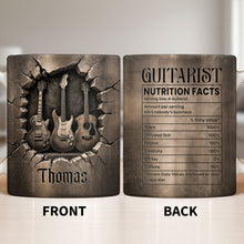 Load image into Gallery viewer, Personalized Music Mug Custom Gift for Guitar Lovers Dad