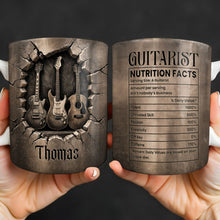 Load image into Gallery viewer, Personalized Music Mug Custom Gift for Guitar Lovers Dad
