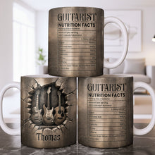Load image into Gallery viewer, Personalized Music Mug Custom Gift for Guitar Lovers Dad
