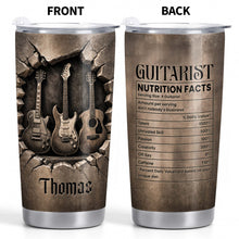 Load image into Gallery viewer, Personalized Stainless Steel Tumbler with Guitar Design Custom Gift for Dad