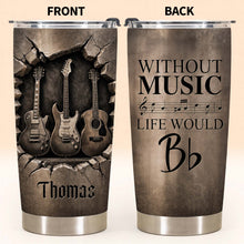 Load image into Gallery viewer, Personalized Music Tumbler Custom Name Gift for Dad 20oz 30oz