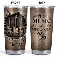 Load image into Gallery viewer, Personalized Music Tumbler Custom Name Gift for Dad 20oz 30oz