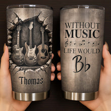 Load image into Gallery viewer, Personalized Music Tumbler Custom Name Gift for Dad 20oz 30oz