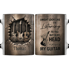Load image into Gallery viewer, Personalized 3D Guitar Accent Mug Custom Gift for Music Lovers