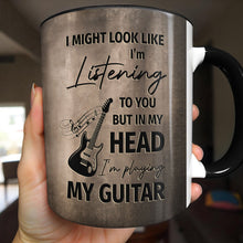 Load image into Gallery viewer, Personalized 3D Guitar Accent Mug Custom Gift for Music Lovers