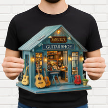 Load image into Gallery viewer, Personalized Wide Birch Wood Sign for Guitar Lovers - Custom Studio Decor