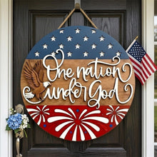 Load image into Gallery viewer, Personalized 250th Anniversary Patriotic Wood Sign Gift