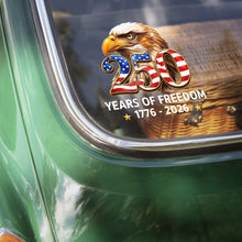 Load image into Gallery viewer, Patriotic Eagle Decal Sticker 250 Years Freedom Gift for Dad