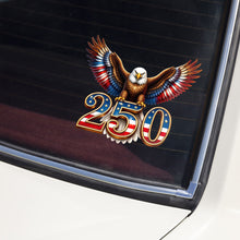 Load image into Gallery viewer, 250th Anniversary American Eagle Car Window Decal Sticker