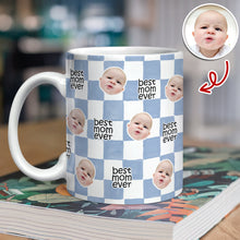 Load image into Gallery viewer, Personalized Full Mug Best Mom Ever Custom Face Gift for Mom