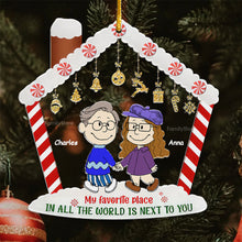 Load image into Gallery viewer, Personalized Acrylic Ornament with Couple's Names - Unique Gift for Anniversary & Christmas