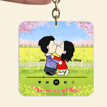 Load image into Gallery viewer, Personalized Acrylic Keychain with Couple Design for Him and Her