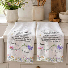 Load image into Gallery viewer, Personalized Kitchen Towel Custom Gift for Aunt & Niece Floral Design