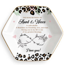 Load image into Gallery viewer, Personalized Hexagonal Jewelry Dish Custom Name for Niece