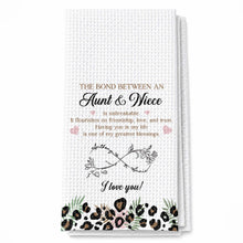 Load image into Gallery viewer, Personalized Kitchen Towel Custom Birth Month Flowers for Niece
