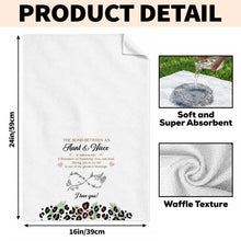 Load image into Gallery viewer, Personalized Kitchen Towel Custom Birth Month Flowers for Niece