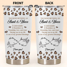 Load image into Gallery viewer, Personalized Infinity Flower Tumbler for Aunt Niece Gift 20oz