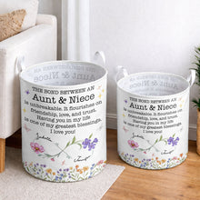 Load image into Gallery viewer, Personalized Fabric Storage Basket Custom Name Gift for Niece