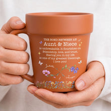 Load image into Gallery viewer, Personalized Flower Pot Mug Custom Gift for Niece Aunt