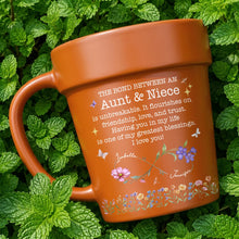 Load image into Gallery viewer, Personalized Flower Pot Mug Custom Gift for Niece Aunt