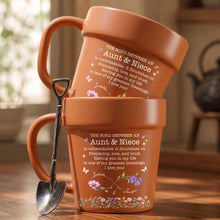 Load image into Gallery viewer, Personalized Flower Pot Mug Custom Gift for Niece Aunt