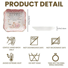 Load image into Gallery viewer, Personalized Lace Jewelry Dish Custom Name Gift for Niece